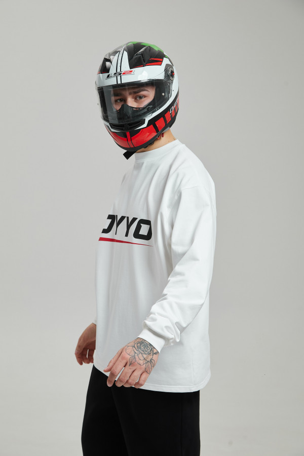 Лонгслив OYYO RACER RED белый M