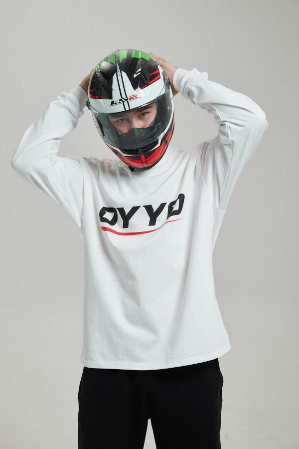 Лонгслив OYYO RACER RED белый M