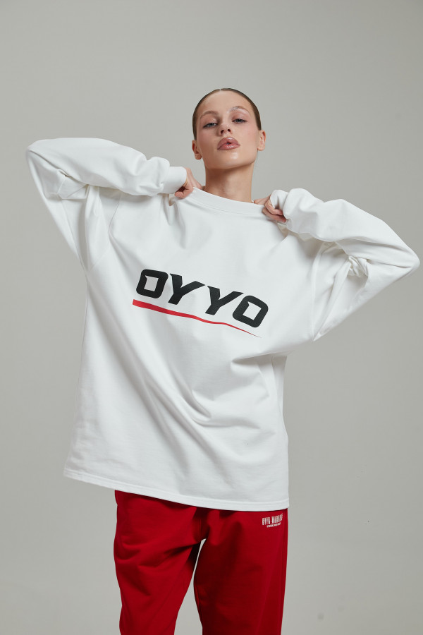 Лонгслив OYYO RACER RED белый M