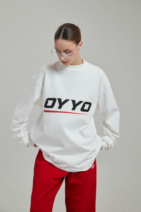 Лонгслив OYYO RACER RED белый M