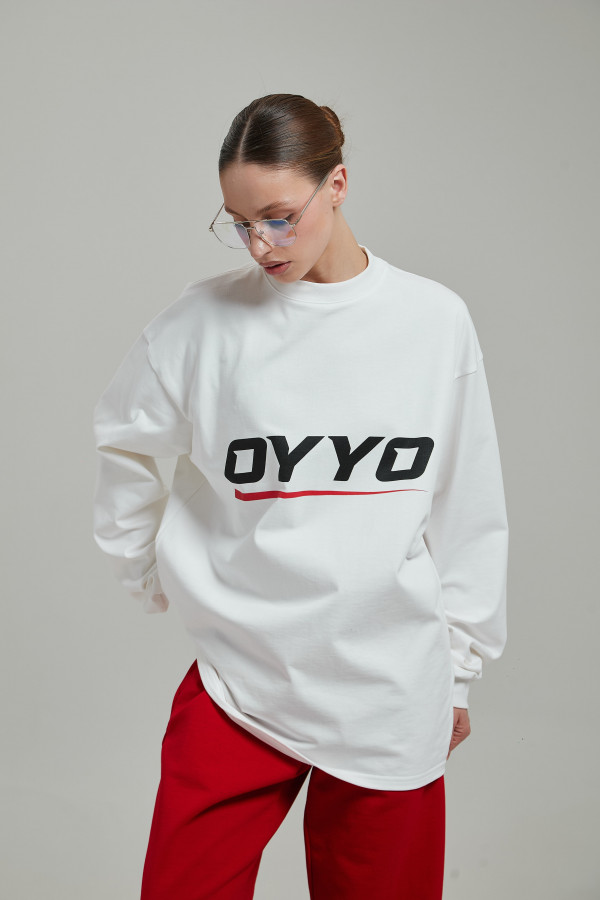 Лонгслив OYYO RACER RED белый M