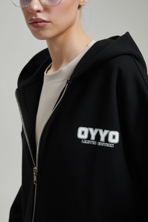 Зип худи OYYO QUADRO черный L