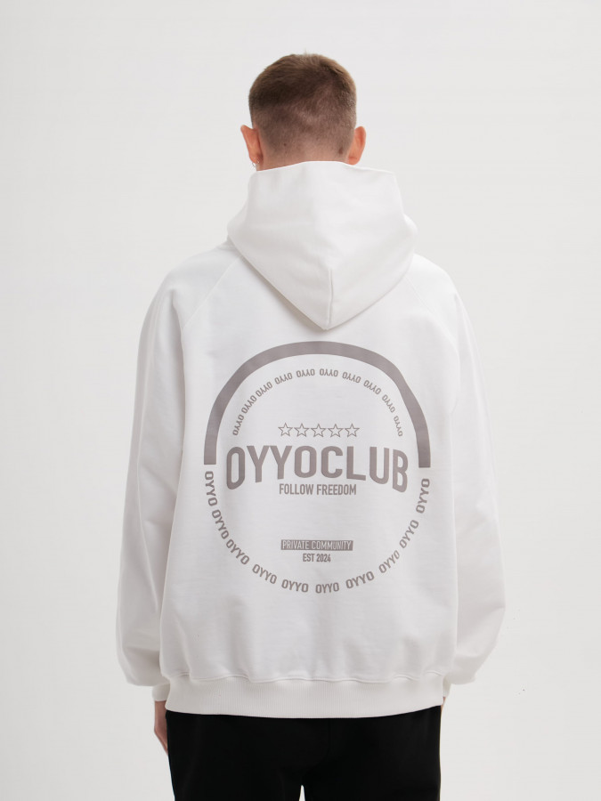 Худи OYYO CLUB белый (S)