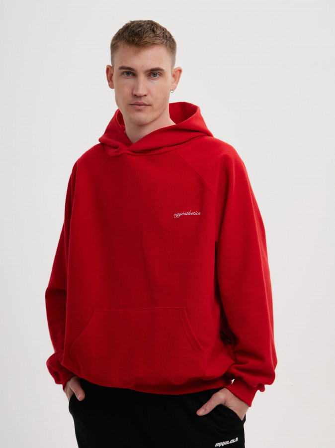 Худи красный OYYOSTHETICS REVERSE (L)