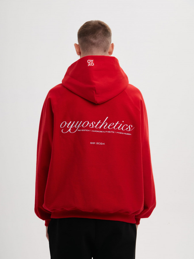 Худи красный OYYOSTHETICS REVERSE (L)