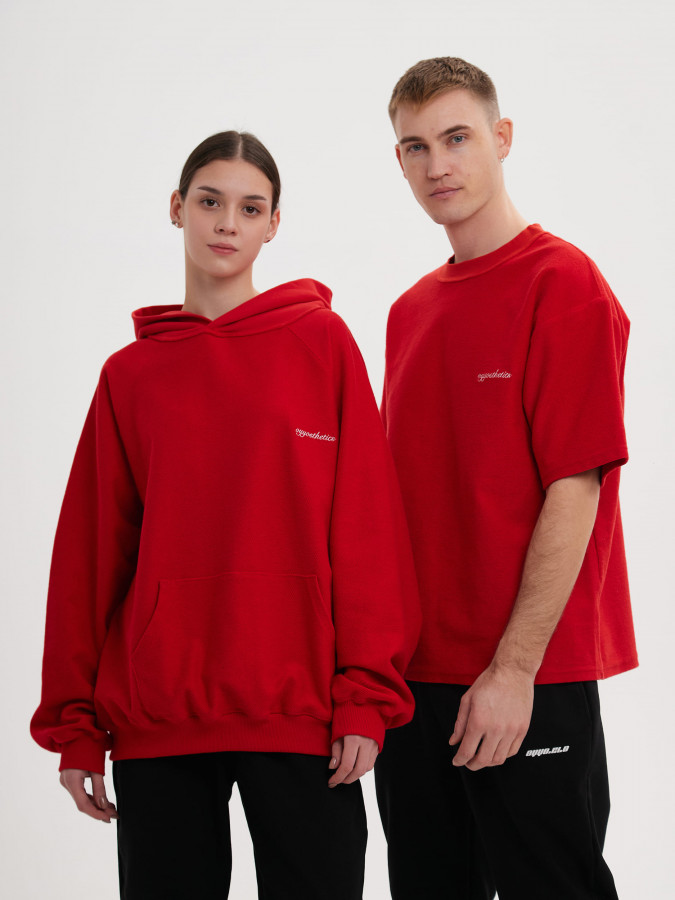 Худи красный OYYOSTHETICS REVERSE (L)